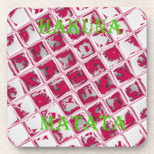 レッドハクナマタタスタイル コースター (正面)