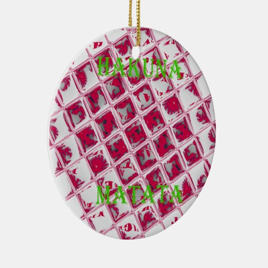 レッドハクナマタタスタイル セラミックオーナメント (右)