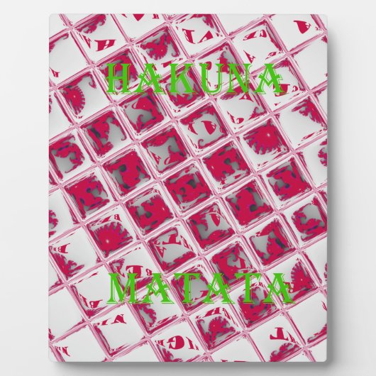 レッドハクナマタタスタイル フォトプラーク (正面)