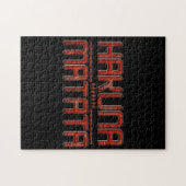 レッドハクナマタタ3Dテクノスターデザイン ジグソーパズル (横)