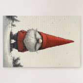 レッドハットの明るい冬の格言 ジグソーパズル (横)
