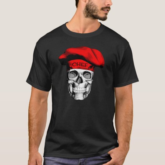 レッドハットシェフスカル Tシャツ (正面)