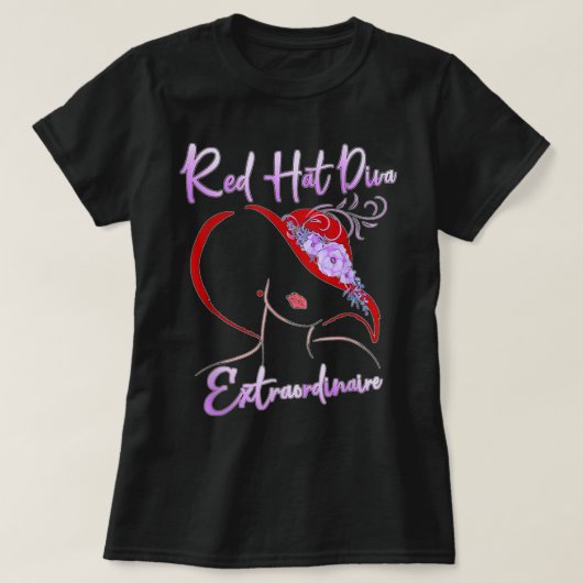 レッドハットディバエクストラノーナレギフトエレガントプレゼント Tシャツ (デザイン正面)