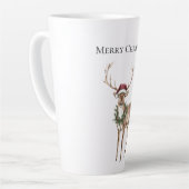 レッドハットトナカイのクリスマス カフェラテマグ (左アングル)