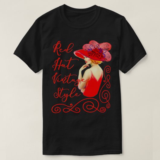 レッドハットヴィンテージスタイル Tシャツ (デザイン正面)