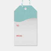 レッドハット雪だるまモアツリーウィンターフォレストクリスマス ギフトタグ (裏面)