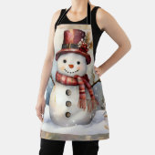レッドハット・クリスマス雪だるま エプロン (インサイチュ)