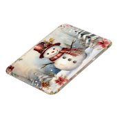 レッドハット・クリスマス雪だるま マグネット (左側)