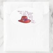 レッドハット 楕円形シール (バッグ)