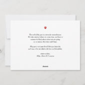 レッドハッピーハウリデーモダンタイポグラフィペットホリデー シーズンカード (裏面)