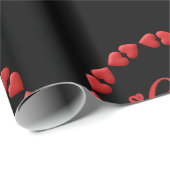 レッドハッピーバレンタインデー2024カップル ラッピングペーパー (ロールコーナー)