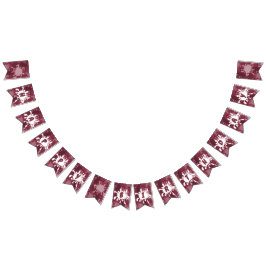 レッドハッピーバースデー絵画の（ばちゃばちゃ）跳ねるバンティングフラグ バンティングフラッグ