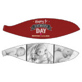 レッドハッピーファースト第3日目の写真はっきりしたタイポグラフィ バスケットボール (パネル)