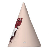 レッドハッピー11誕生日ボーリング パーティーハット (右)