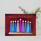 レッドハヌッカロウソク平和ラブライト実在金ゴールド 箔シーズンカード (立ち正面)