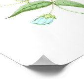 レッドハミングバードNo.10アンティークバードポスタープリント。 ポスター (角)