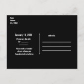 レッドハリウッドのカーテン&シルバースター日付を保存 案内ポストカード (裏面)