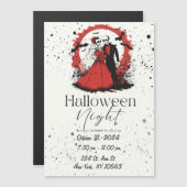 レッドハロウィーン招待状 マグネット招待状 (正面/裏面)