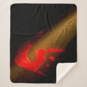 レッドハンドプリント シェルパブランケット (正面)