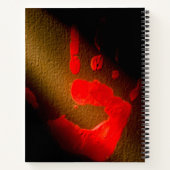 レッドハンドプリント ノートブック (裏面)