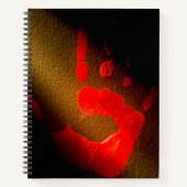 レッドハンドプリント ノートブック (正面)