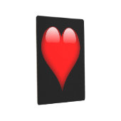 レッドハートトレンディラブウェディング メタルプリント (3/4)