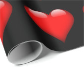 レッドハートトレンディラブウェディング ラッピングペーパー (ロールコーナー)