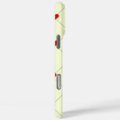 レッドハート格子柄スマホケース Case-Mate iPhoneケース (裏面 / 右)