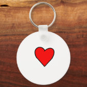 レッドハート キーホルダー (正面)