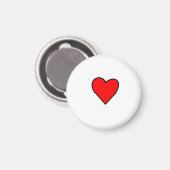 レッドハート マグネット (正面/裏面)