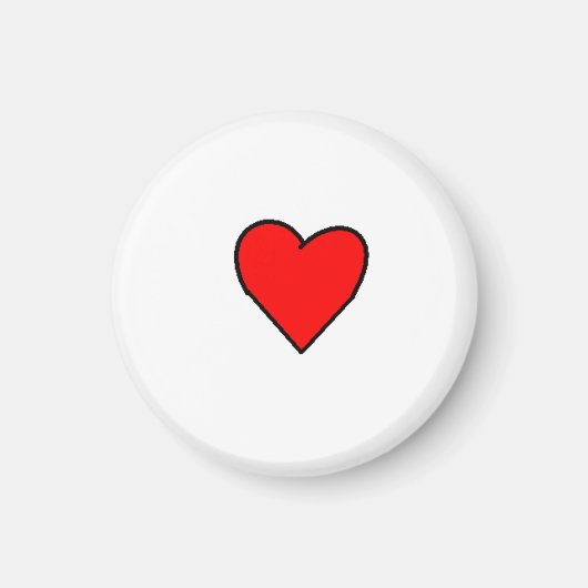 レッドハート マグネット (正面)