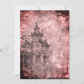 レッドハ不気味ウス幽霊のよく出るハローウィンパーティ 招待状 (裏面)