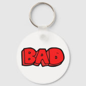 レッドバはっきりしたッドグラフィティスタイル文字 キーホルダー (正面)