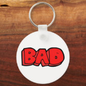 レッドバはっきりしたッドグラフィティスタイル文字 キーホルダー (正面)