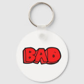 レッドバはっきりしたッドグラフィティスタイル文字 キーホルダー (裏面)