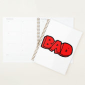 レッドバはっきりしたッドグラフィティスタイル文字 プランナー手帳 (ディスプレー)