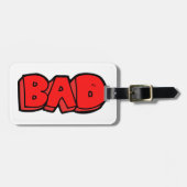 レッドバはっきりしたッドグラフィティスタイル文字 ラゲッジタグ (正面横)