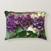 レッドバイオレットアジサイ開花フローラ アクセントクッション (正面)