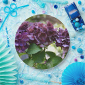 レッドバイオレットアジサイ開花フローラ ペーパープレート (パーティー)