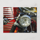 レッドバイク用バイクガレージ ポストカード (正面)