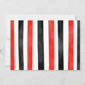 レッドバイク誕生日フォト招待状 招待状 (裏面)