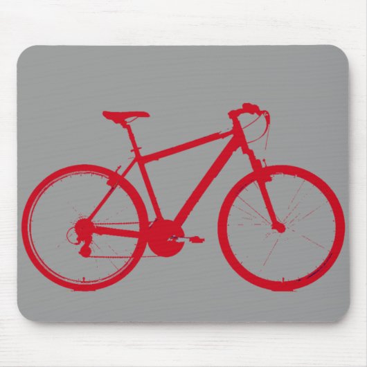 レッドバイク、サイクリング マウスパッド (正面)