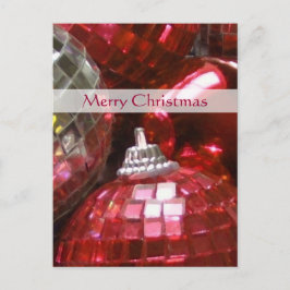 レッドバウブルズ「メリークリスマス」ポートレート シーズンポストカード