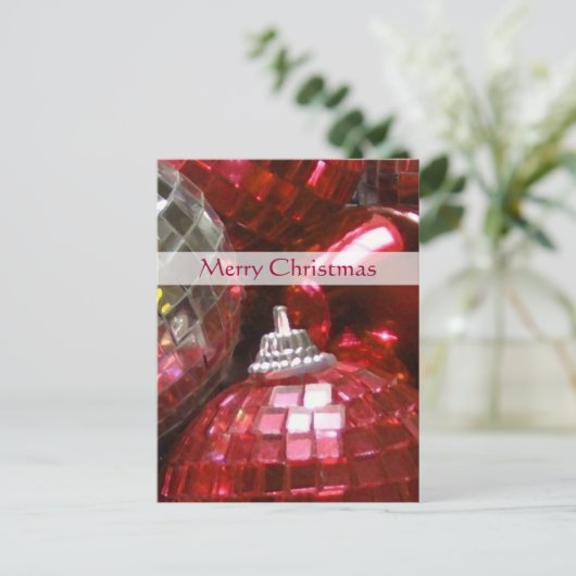 レッドバウブルズ「メリークリスマス」ポートレート シーズンポストカード (スタンド正面)