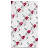 レッドバスロンドンの水色の赤い黒いヴィンテージ スモールペーパーバッグ (裏面)