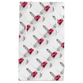 レッドバスロンドンの水色の赤い黒いヴィンテージ スモールペーパーバッグ (正面)