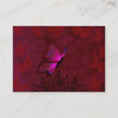 レッドバタフライキンセアニラRSVPカード アドバイスカード (裏面)