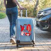 レッドバタフライコレクショカスタムン – カットコンター シール (スーツケースインサイチュ)