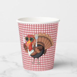 レッドバックでトルコ市松模様に時 紙コップ