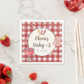 レッドバックヤードBBQベビーQベビーシャワーナプキンズ スタンダードカクテルナプキン (インサイチュ)